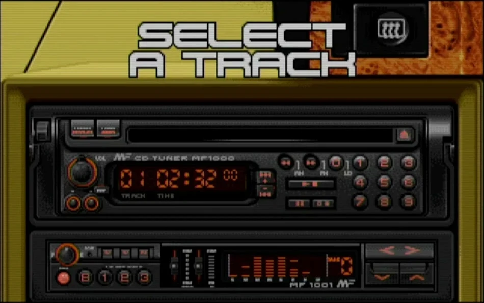 Lotus III — ekran Select a Track z tunerem CD MF 1000